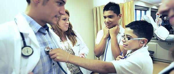 boy with stethoscope